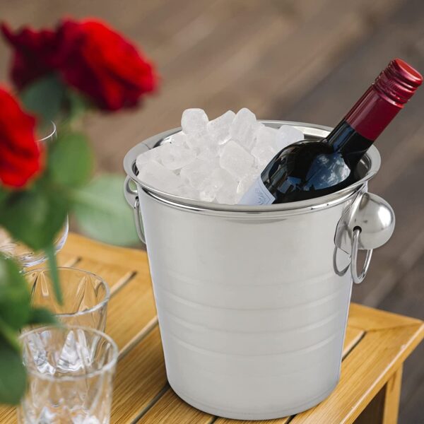 Stainless Steel Bucket of Ice for wine