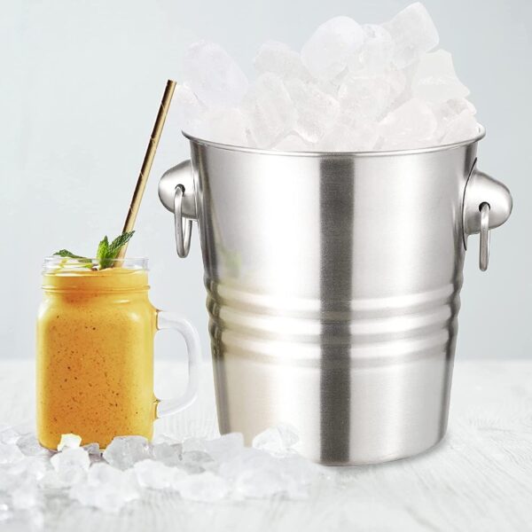 Stainless Steel Bucket of Ice