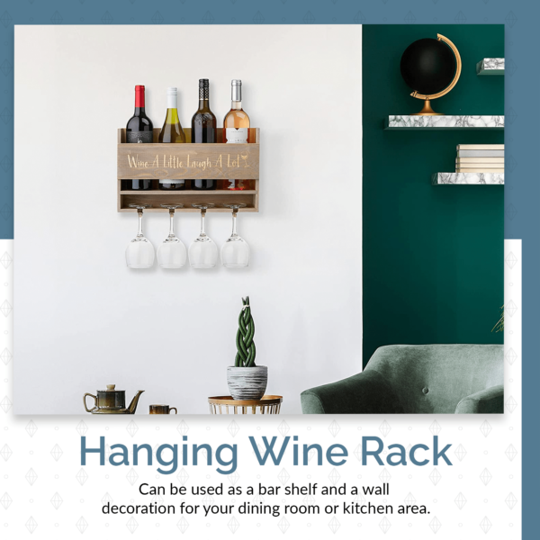 wall mounted wine glass rack